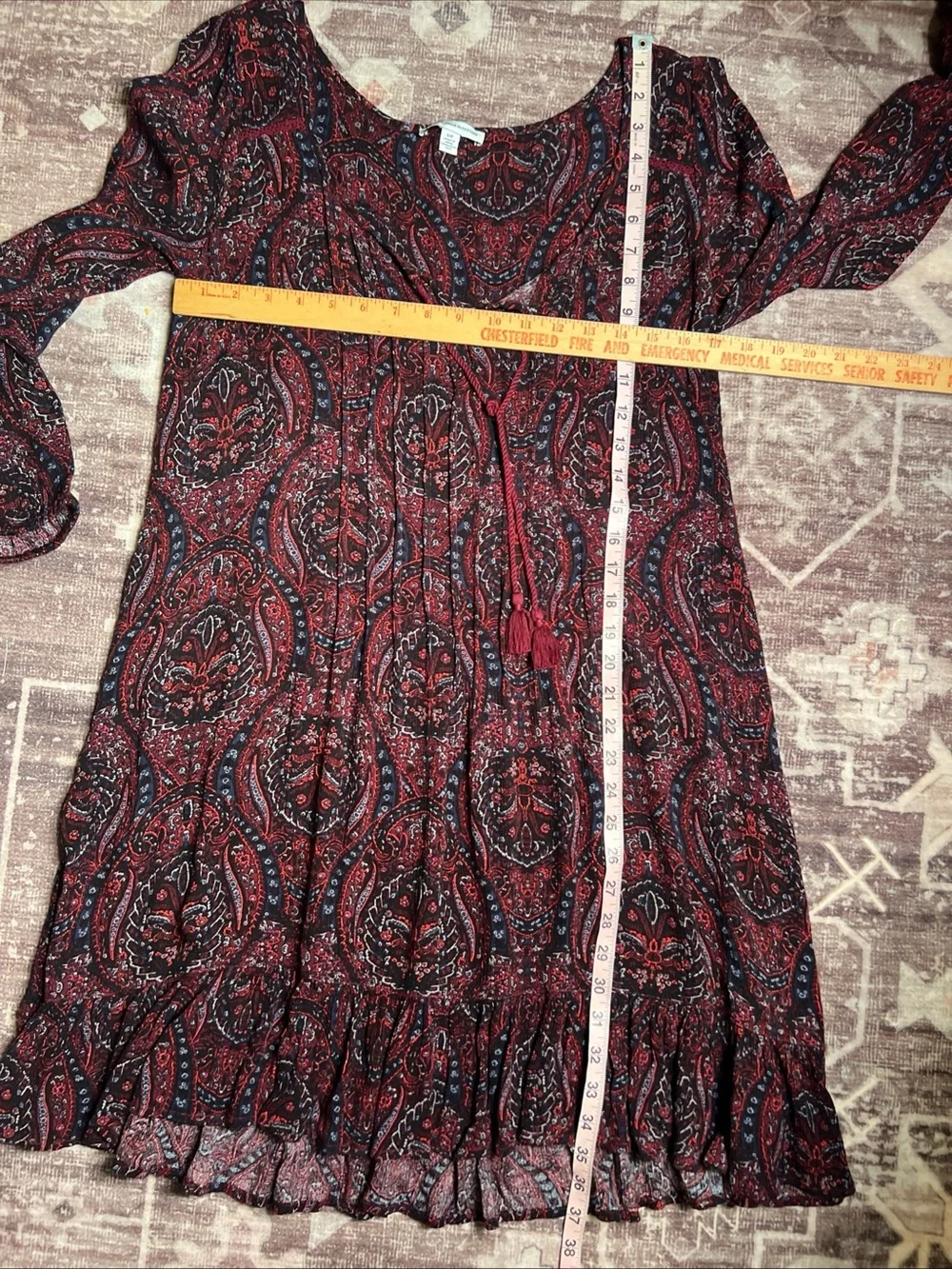 American Eagle Outfitters AE Women’s L/S Feminine Flowy Boho Casual Dress|Sz:S